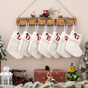 Red Snowflake Christmas Socks Festive Home and Party Decor