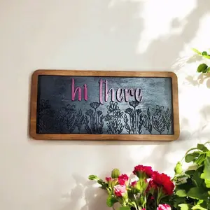 hi there wildflower welcome sign Hanging Decoration