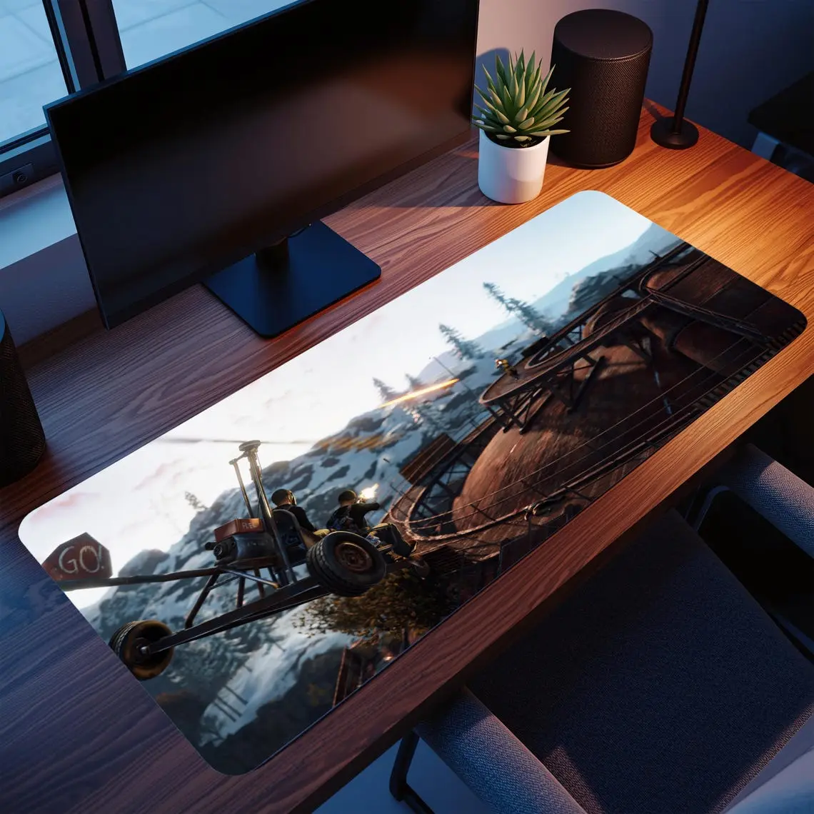 Mouse Pad - Desk Mat Gaming Mousepad Gengar Desk Mat XL Mouse Pad Large Desk Mat Ghost Gaming Setup Gift