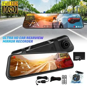 10 Inch Dash Cam Night Vision 1080P Full Touch Screen Front  Super Night Vision, Parking Monitoring, and Reversing Assist Function,for Valentine’s Day Gift