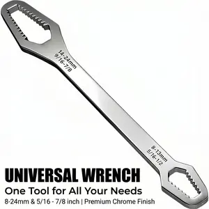 Multifunctional Torx Wrench,Adjustable Self-Locking Dual Head Design, Fits8-24mm Threads, Durable & Portable for CarRepair DIY Projects
