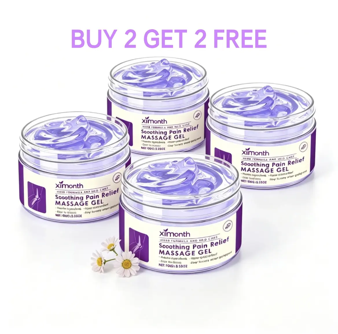 [Buy 2 Get 2 Free]Soothing Body Massage Gel，Non-Greasy Moisturizer, Ideal for Knee & Lumbar Care, Unisex Beauty & Personal Care Product