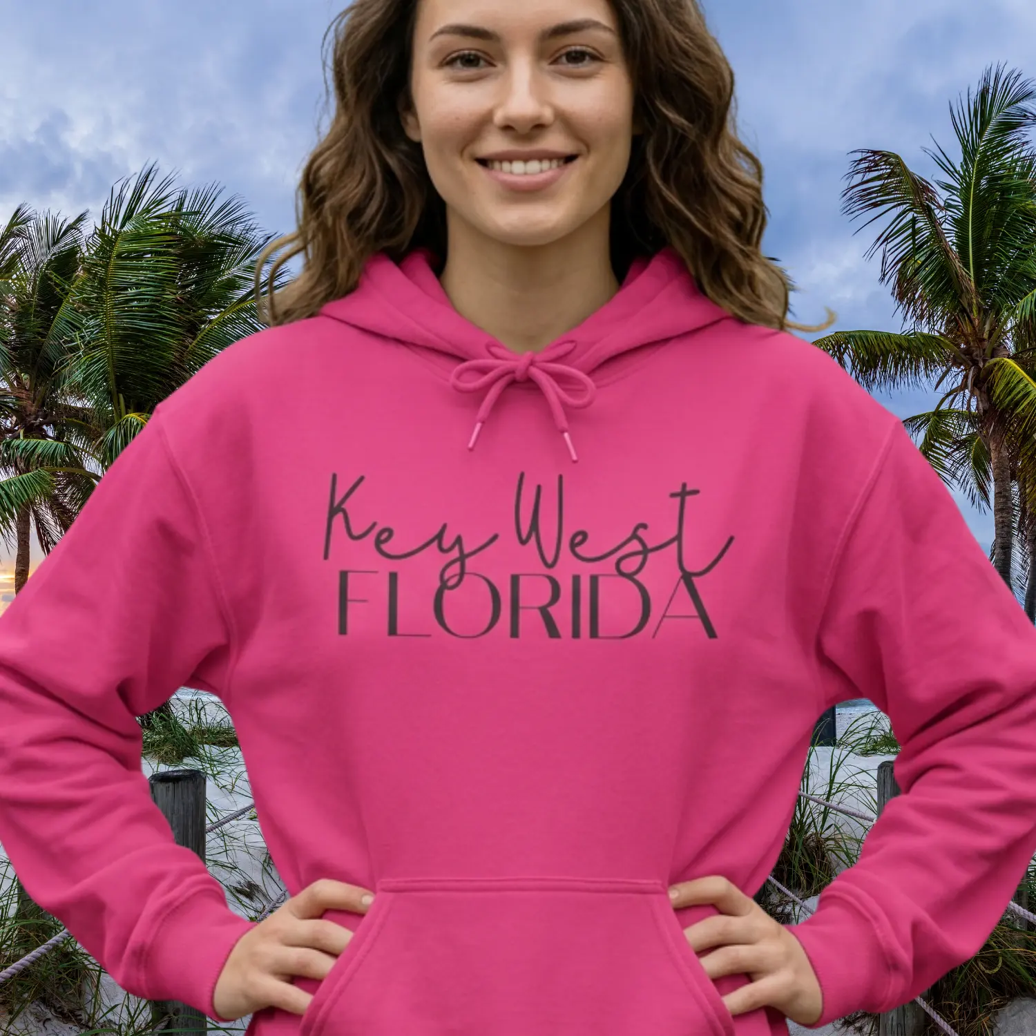 Key West Florida Hoodie | Coastal Beach Hoodie | Florida Vacation Sweatshirt | Ocean Lover Gift