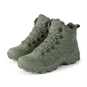 Men’s Waterproof Hiking Boots — Non-slip, breathable, comfortable outdoor work shoes with durable soles; women’s clothing