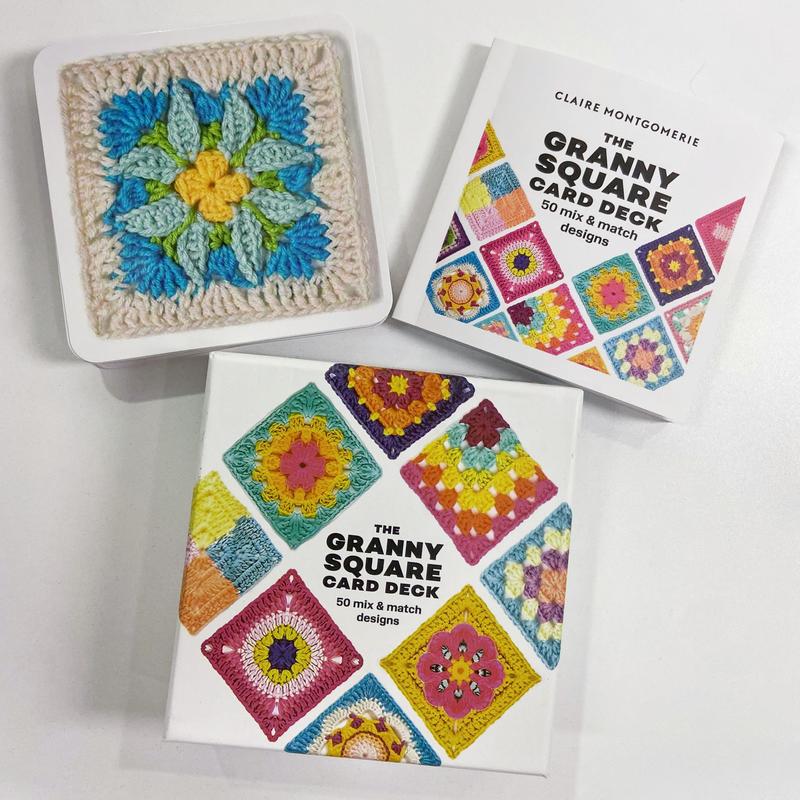 【Upgraded version】The Granny Square Card Deck - 50 Mix & Match Designs, Crochet Kit for Beginners,Crochet Granny Squares Book, Crochet Kit for Beginners，The Granny Square Card Deck