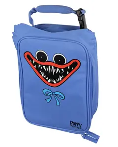 Poppy Playtime Huggy Wuggy Lunch Box Character Design Insulated Full Zip Tote Bag 10"