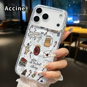 Magnetic Phone Case for iPhone 17 16  Pro Max Plus 15 14 13 12 11 Air E Magic World Dreams  Printed Clear Acrylic All Coverage Cover Support Wireless Charging
