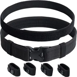 Duty Belt w/Hook Lining 4 Keepers 2"  Law Enforcement Officer  Nylon Outer Inner Belt