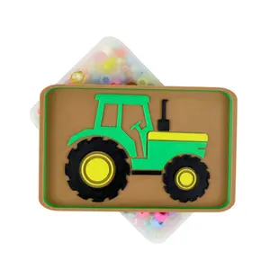 Tractor Picky Pad Tray Satisfy Your Urge to Pick, Pop and Peel Stress-Free! Rectangle Coasters