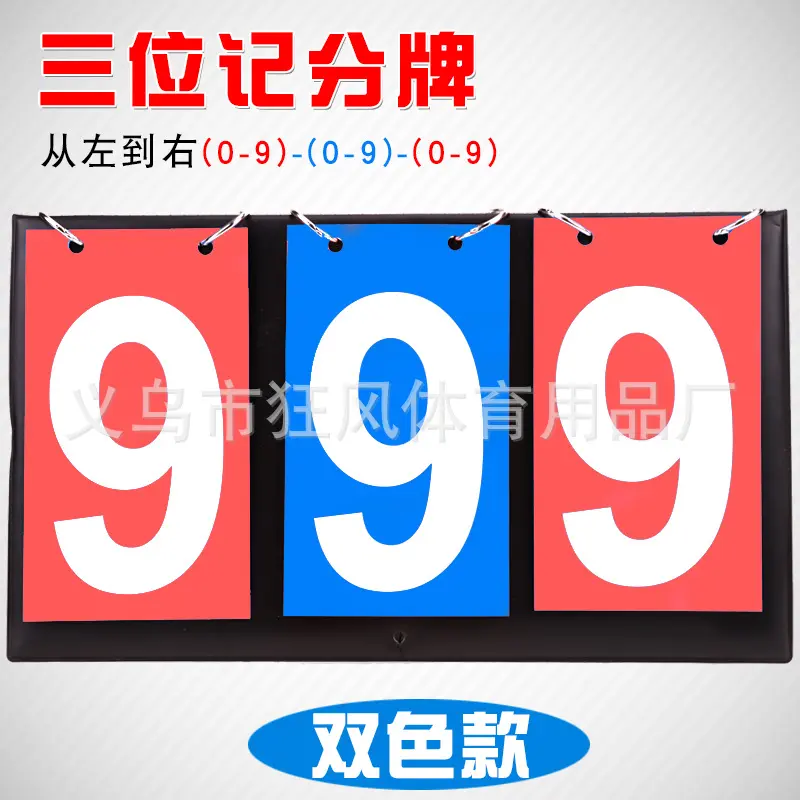 3 digit (2 red+1 blue) scoreboard