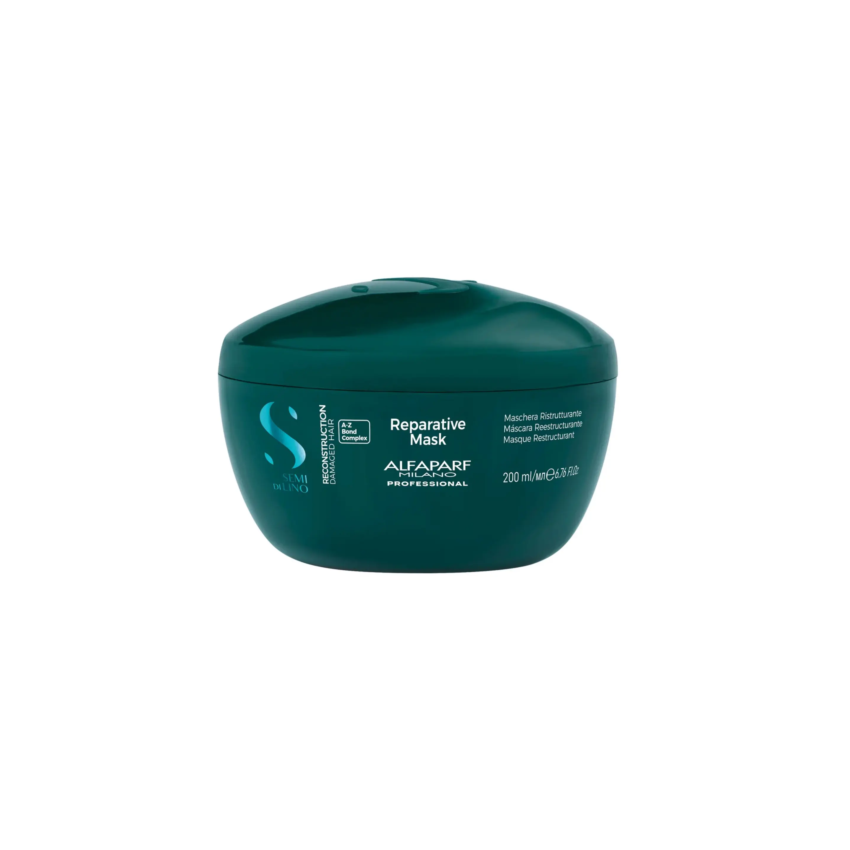 Alfaparf Semi di Lino Reconstruction Mask, Intensive Hydrating Moisturizing Haircare for Damaged Hair, Sulfate-Free Treatment that Maintains Color Tone, Restore