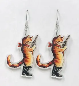 Duel Cat earrings
