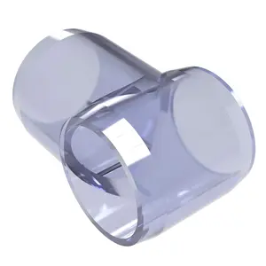 Formufit 1-Inch Clear PVC Slip Tee Fitting for Furniture Use
