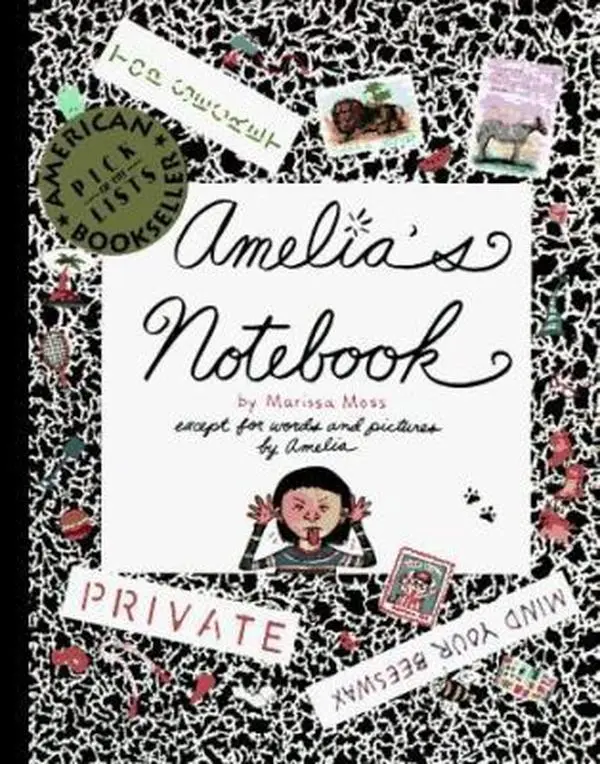 Used Soft Cover Notebook - Amelia's Notebook by Marissa Moss (0.83 lb, Self Improvement Journal for Sharing Thoughts & Feeling Better), Portable Notebook, Sketchbook Journal