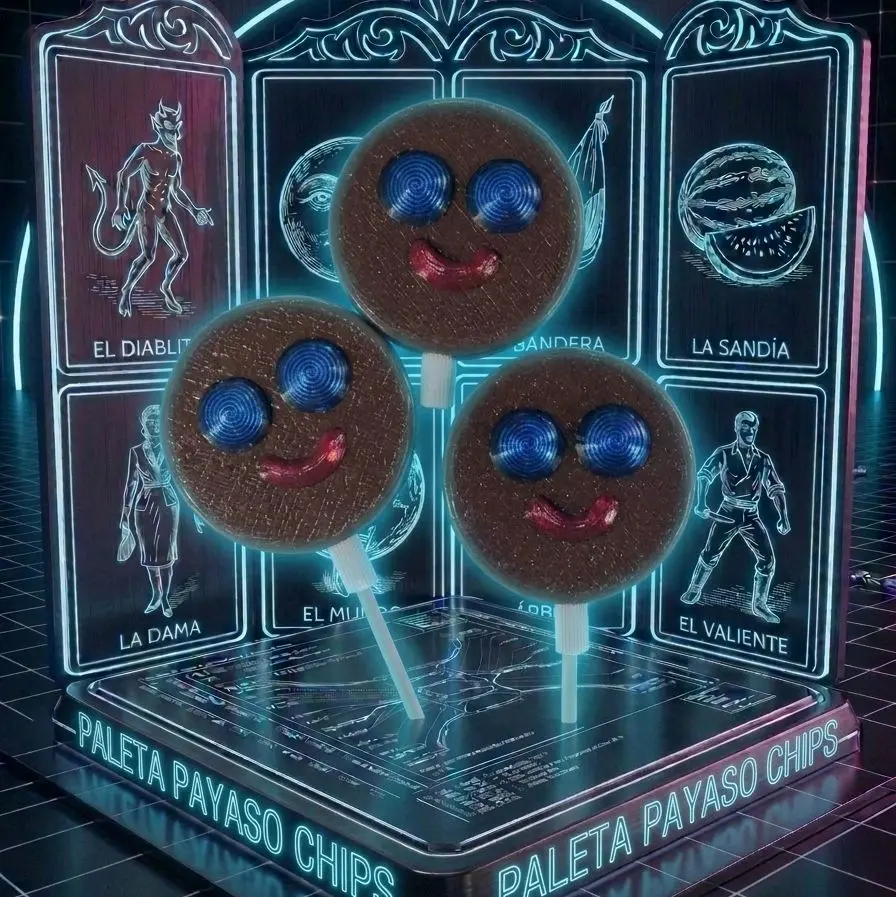 3D-Printed Mini Paleta Payaso  Lotería Snack Game Tokens, Accessory for Lotería Card Game Play