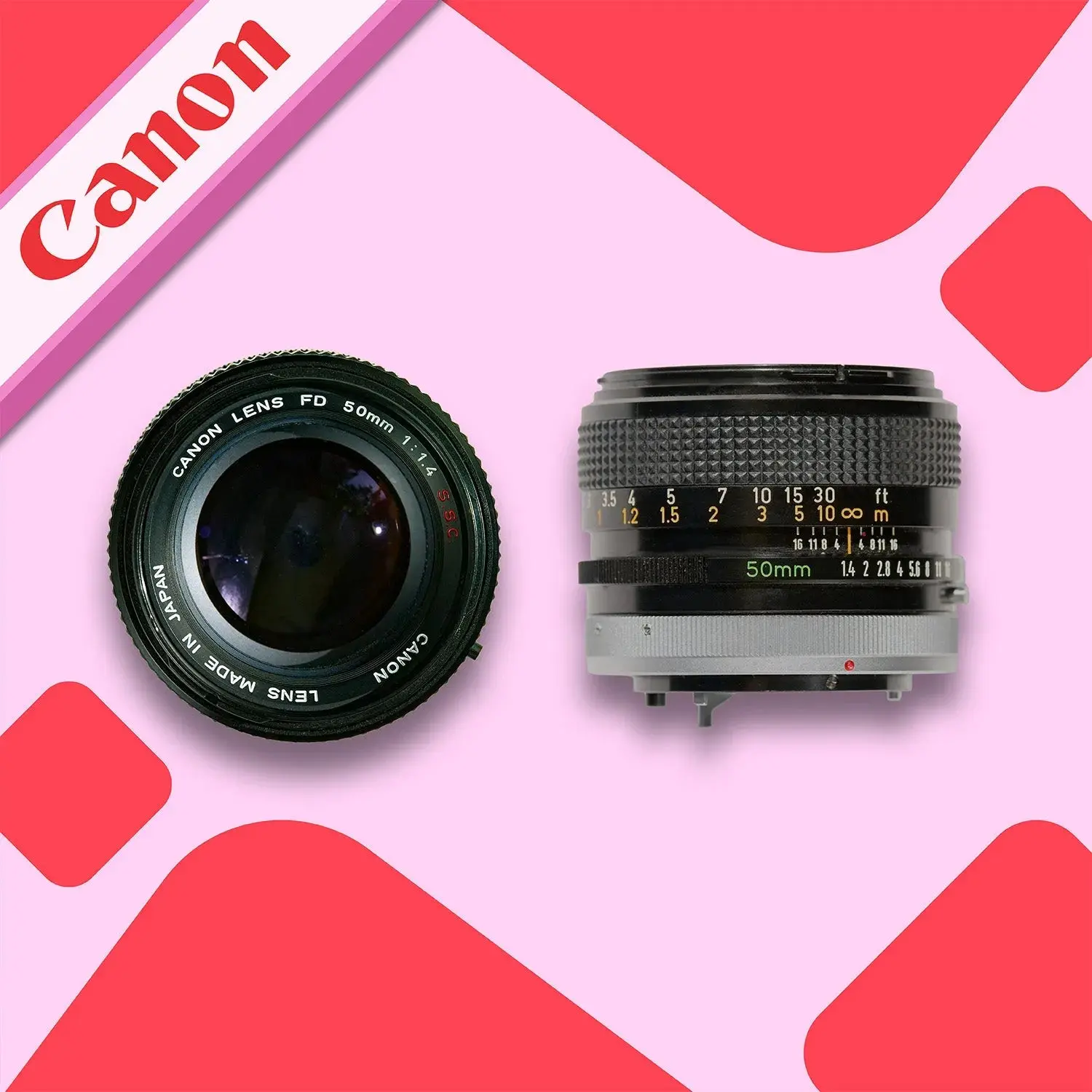 Canon 50mm SSC Lens f/1.4 | Manual Focus Film Camera Lens for Canon Cameras