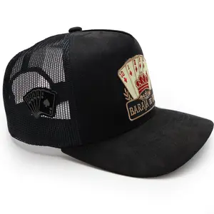 Baraja de Oro Sueded Mesh Hat – Royal Flush embroidered