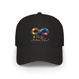 Colorful Autism Infinity Logo Cap | Awareness Baseball Cap