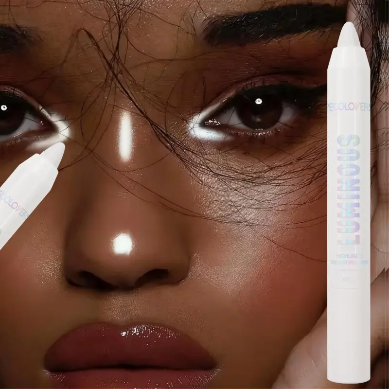 1PC White Eyeshadow, White Eyeshadow, Eye Highlighter, Shimmering, Waterproof and Long-Lasting, Suitable for All Skin Tones and Makeup Styles, Perfect for Christmas, Halloween, Carnival, and Music Festivals