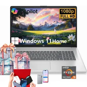 HP 17.3" Student&Business Laptop | Win11 Home | Numeric Keyboard | 32GB RAM | 512GB SSD | Copilot AI | Ryzen 5 7430U | Type-C | Bundle Accessory