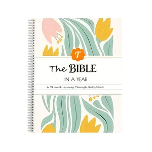 Elegant 1-Year Study Planner - 52-Week Bible Journal with Floral Design, Guided Scripture Study, Personal Organizer (21cm x 28cm) for Women, Office Stationery & Supplies Gift, Elegance, Scriptures