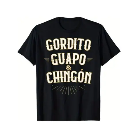 Summer t Shirts Chubby, Handsome and Awesome - Funny Mexican T-Shirt