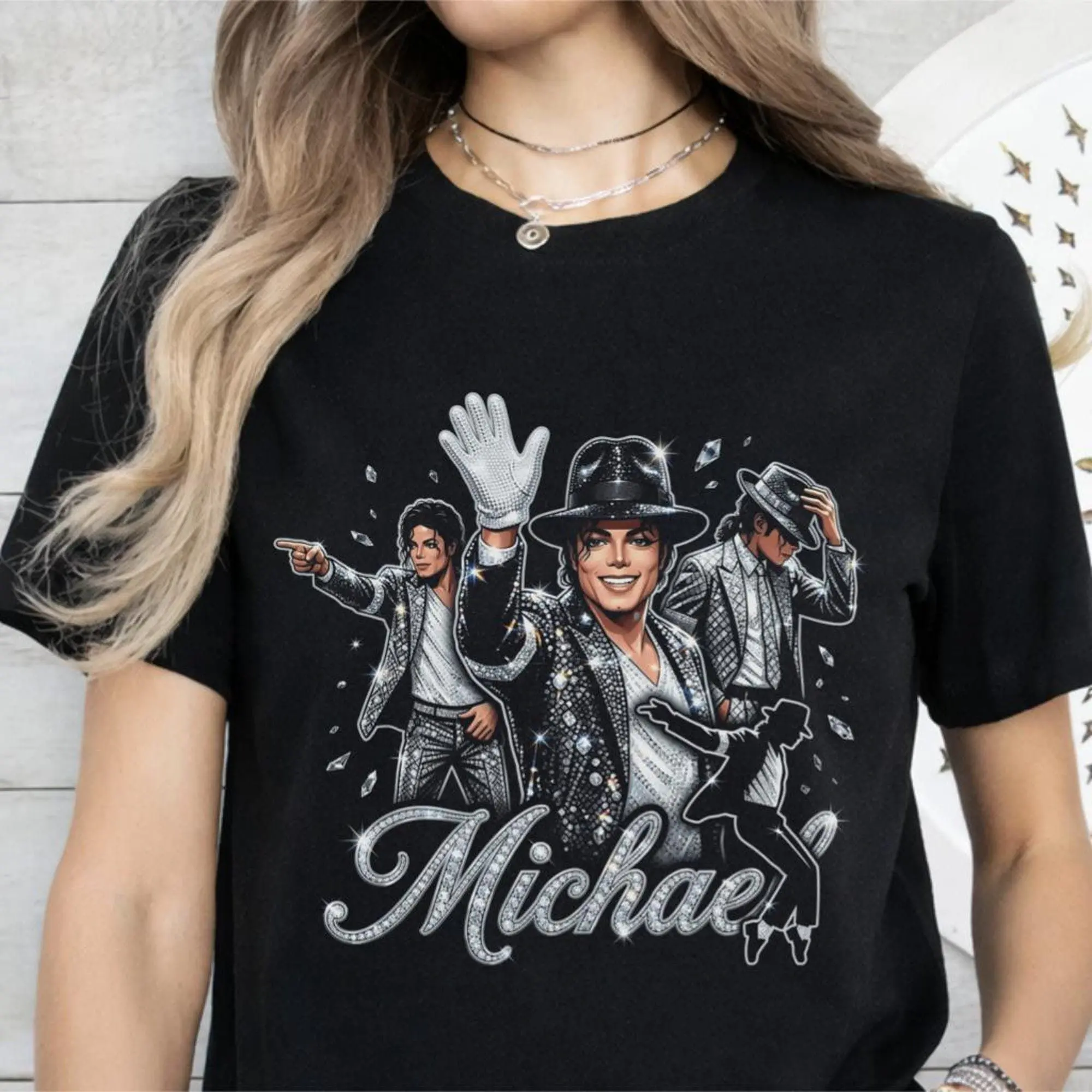 King Pop Michael Jackson of T-Shirt Of - | KING Black OF – Shirt 