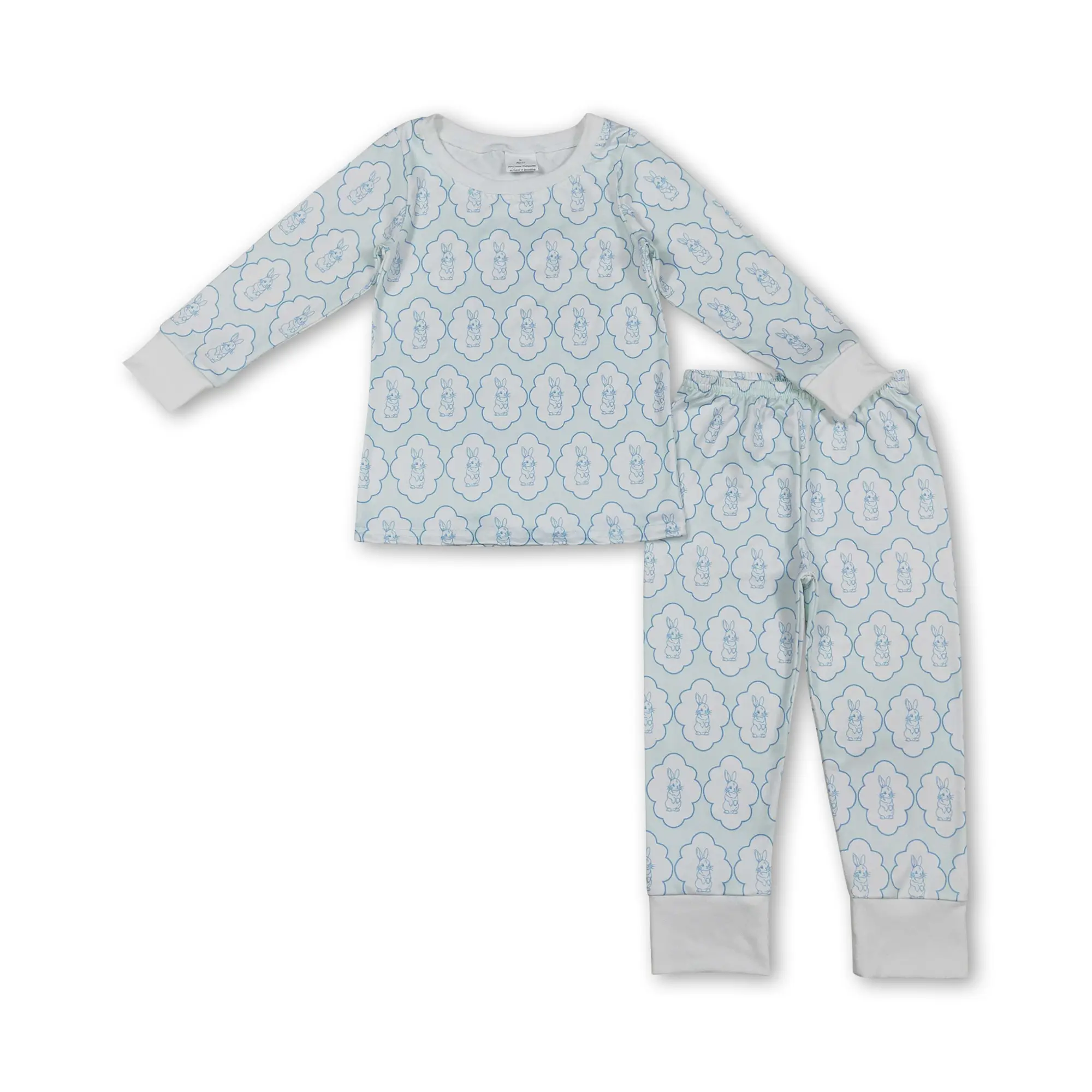 C Kids Boy Easter Clothing Set Bunny Rabbit Easter Pajamas Set BLP1359