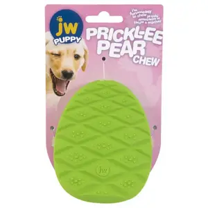 JW Puppy Prickl-ee Pear Teether Chew Dog & Puppy Toy