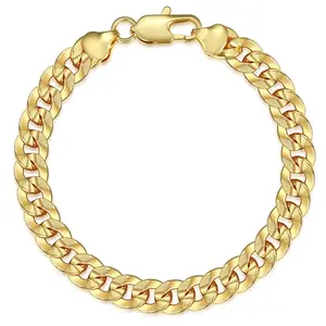 9mm Bracelet for Mens Womens Cuban Chain Bracelet Fashion Jewelry Gifts 7-9inch