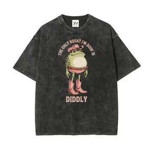 S~5XL Oversize Unisex Washed T-Shirt for Women and Men's Unisex Fit Batik Cotton Oversize Streetwear Menswear  Super Soft Pre-Shrunk