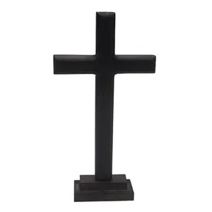 Wooden Standing for Cross Decor Wall Table Altar with Stand Prayer Chapel Church Home Christian Gift
