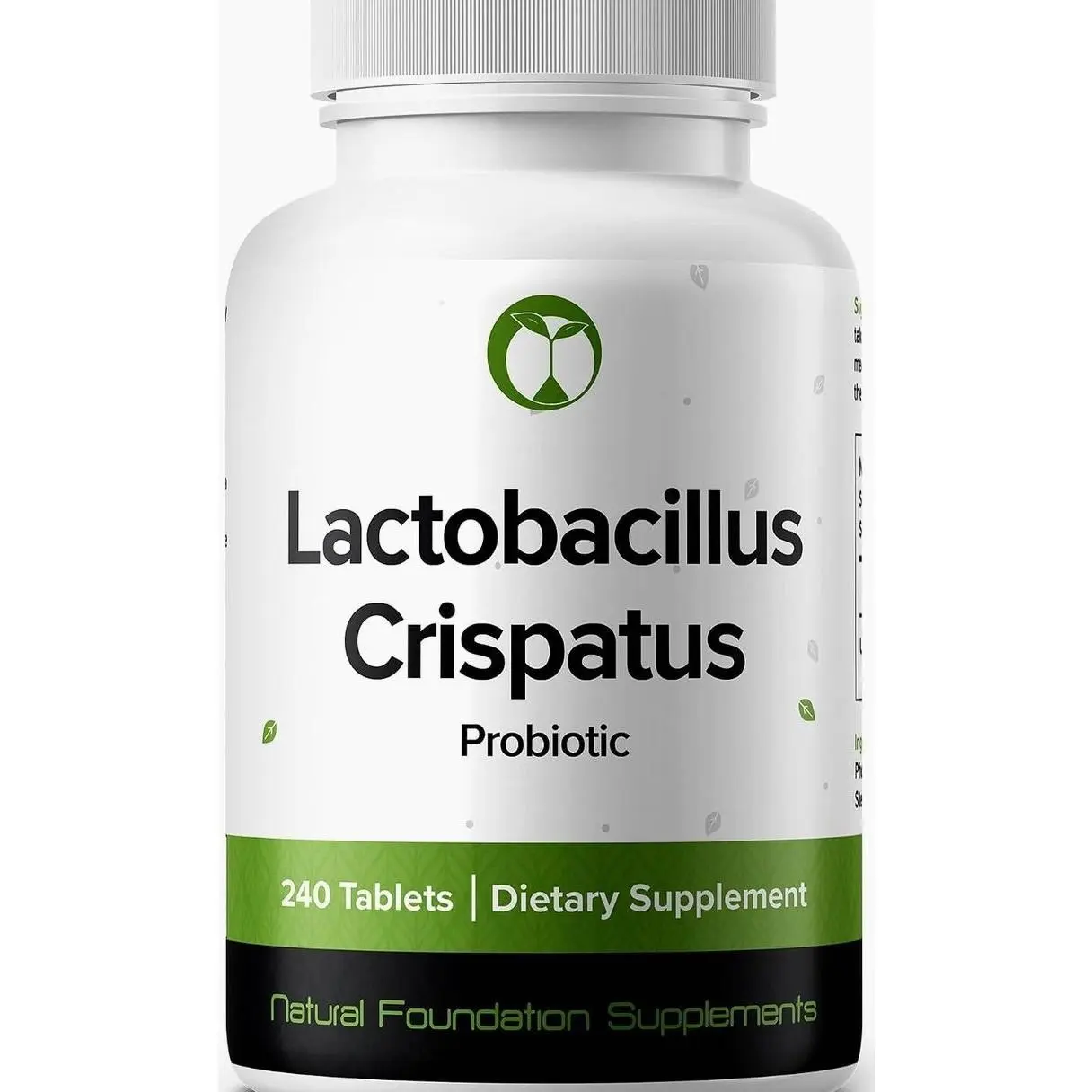Lactobacillus Crispatus Probiotic 240 Tablets (4 Month Supply) – Researched Strain LCR86 – 3 Billion CFU – Digestive & Vaginal Health Support – GMP Certified (240, Lactobacillus Crispatus)