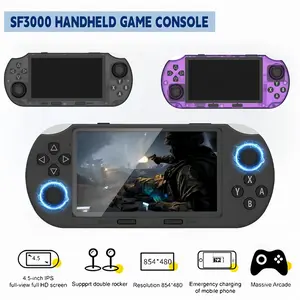 SF3000 Retro Handheld Video Game Console Classic Games Pocket Player with 4.5 Inch IPS Screen 3000mAh Portable Linux System swimming headphones underwater Secure Anti-Slip AirPods Case vinyl record Bluetooth Karaoke Machine CD Speaker