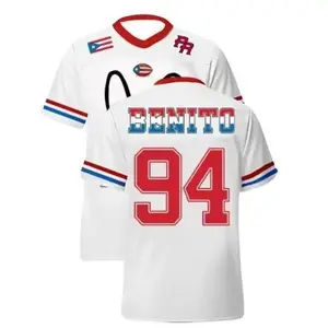 Youth and Adult Team Benito Football Jersey, Puerto Rico Flag Football Jersey, Benito #94 Jeszey Shirt, Gift for Fan