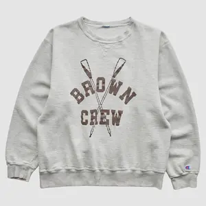 Brown Bears Champion 90s Pullover Sweatshirt - Heather Gray - XS