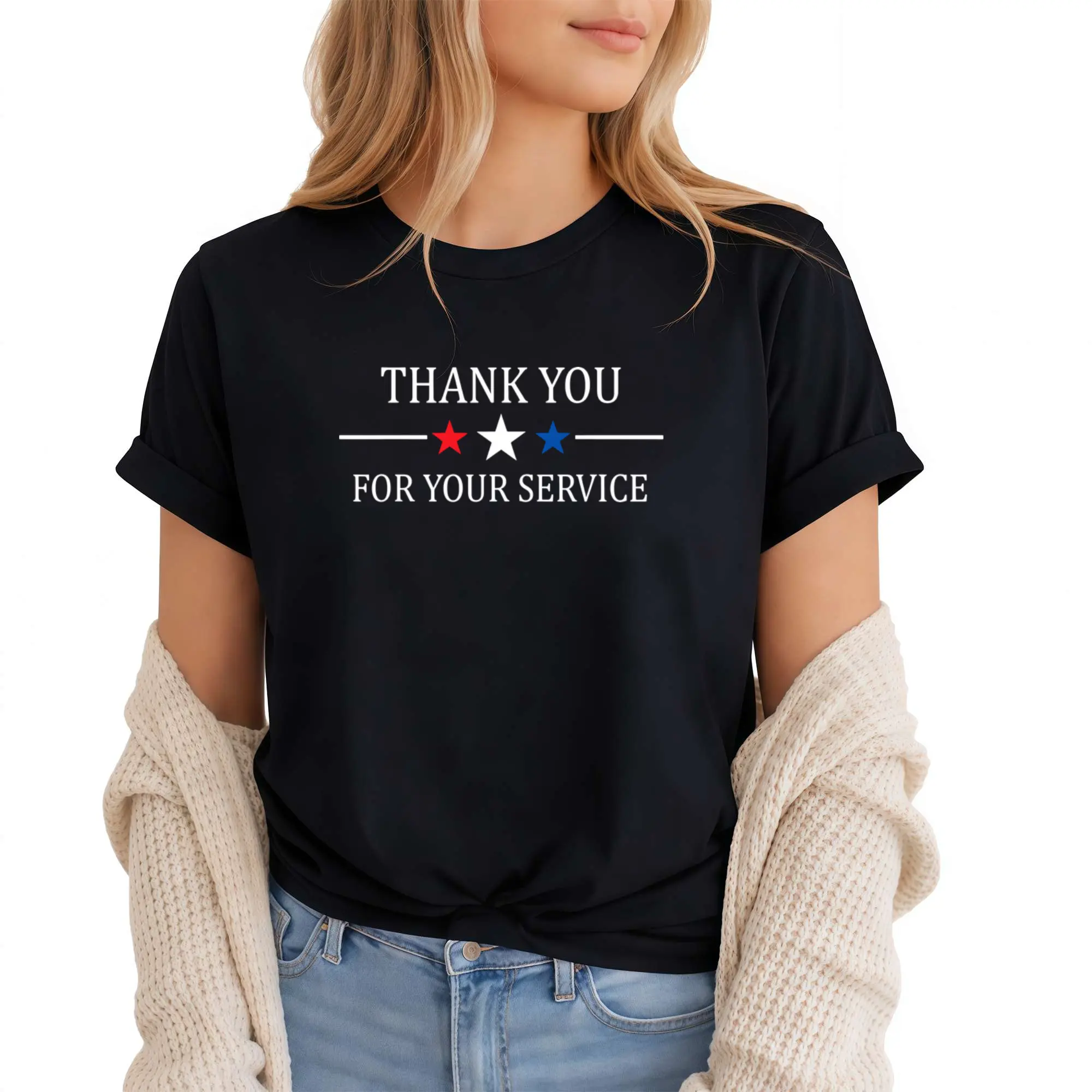 Thank You for Your Service Gifts Military - Veterans Day T-Shirt Fabric Fit