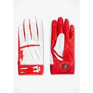 THE BYRD GOLF GLOVE ∞ White/Red