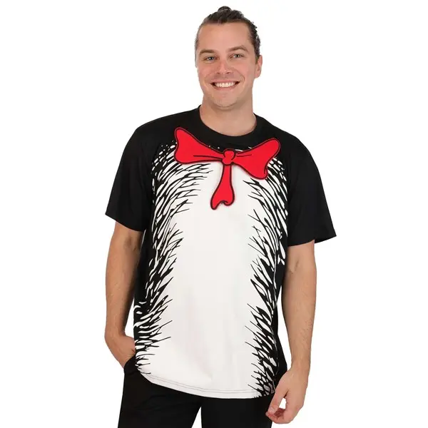 Adult Dr. Seuss Cat in the Hat Costume Shirt Kit
