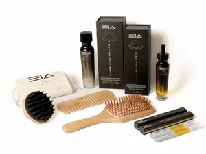 Baraguz EIA Hair & Nail Care Ritual Bundle Pack of 2 | Organic Oils + Bamboo Brush, Comb & Massager Set
