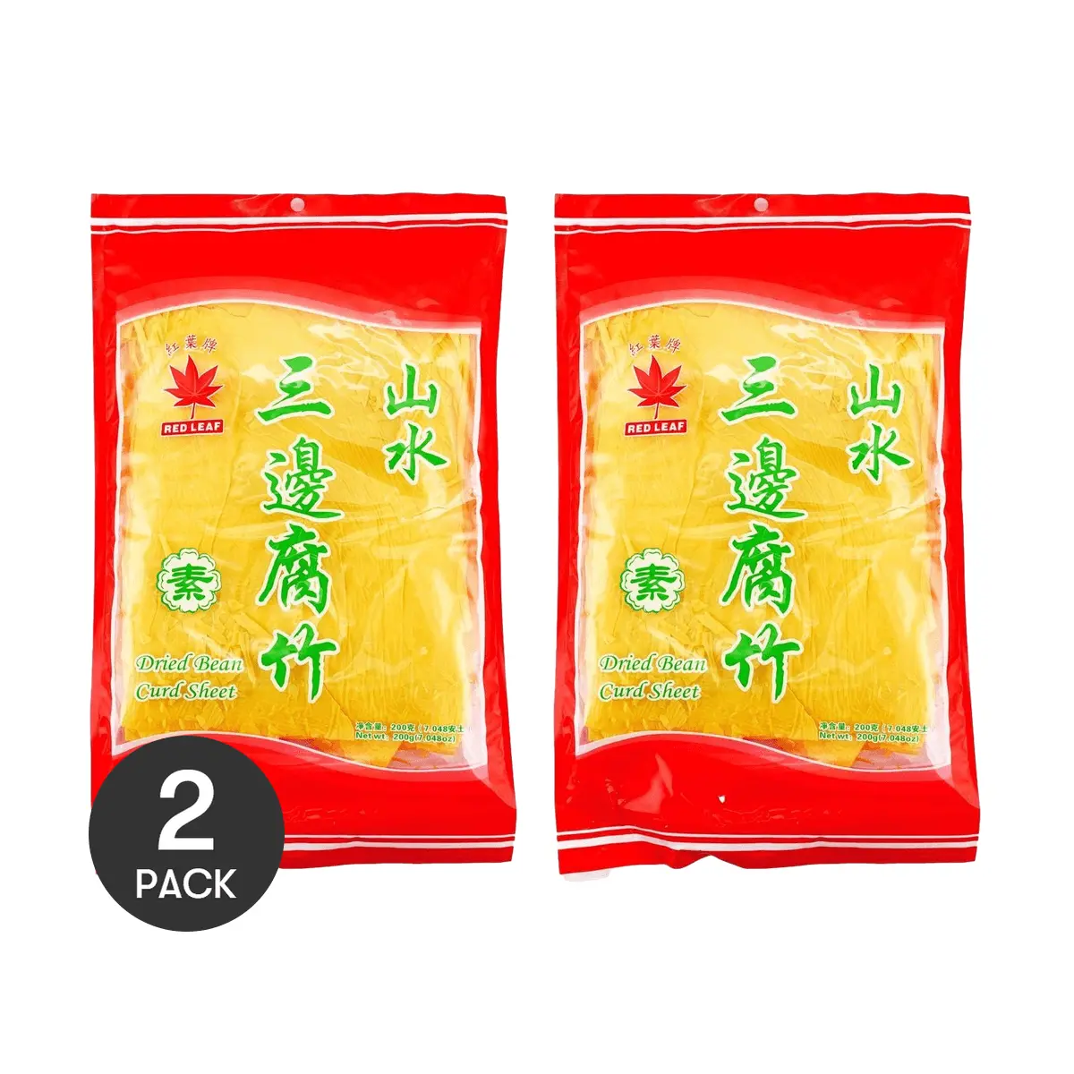 2 Pack HONGYE Brand Dried Bean Curd Sticks (Fu Zhu) - 400g Total | Vegetarian, Perfect for Hot Pot, Soups, Noodles