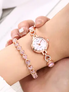 2pcs Elegant Small Quartz Watches, Perfect for Daily Wear, Office, Parties, Best Gift for Friends' Birthdays, Christmas, Halloween