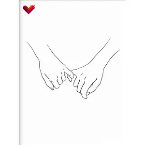 Pinky Promise Wall Art  - 12X16 Unframed