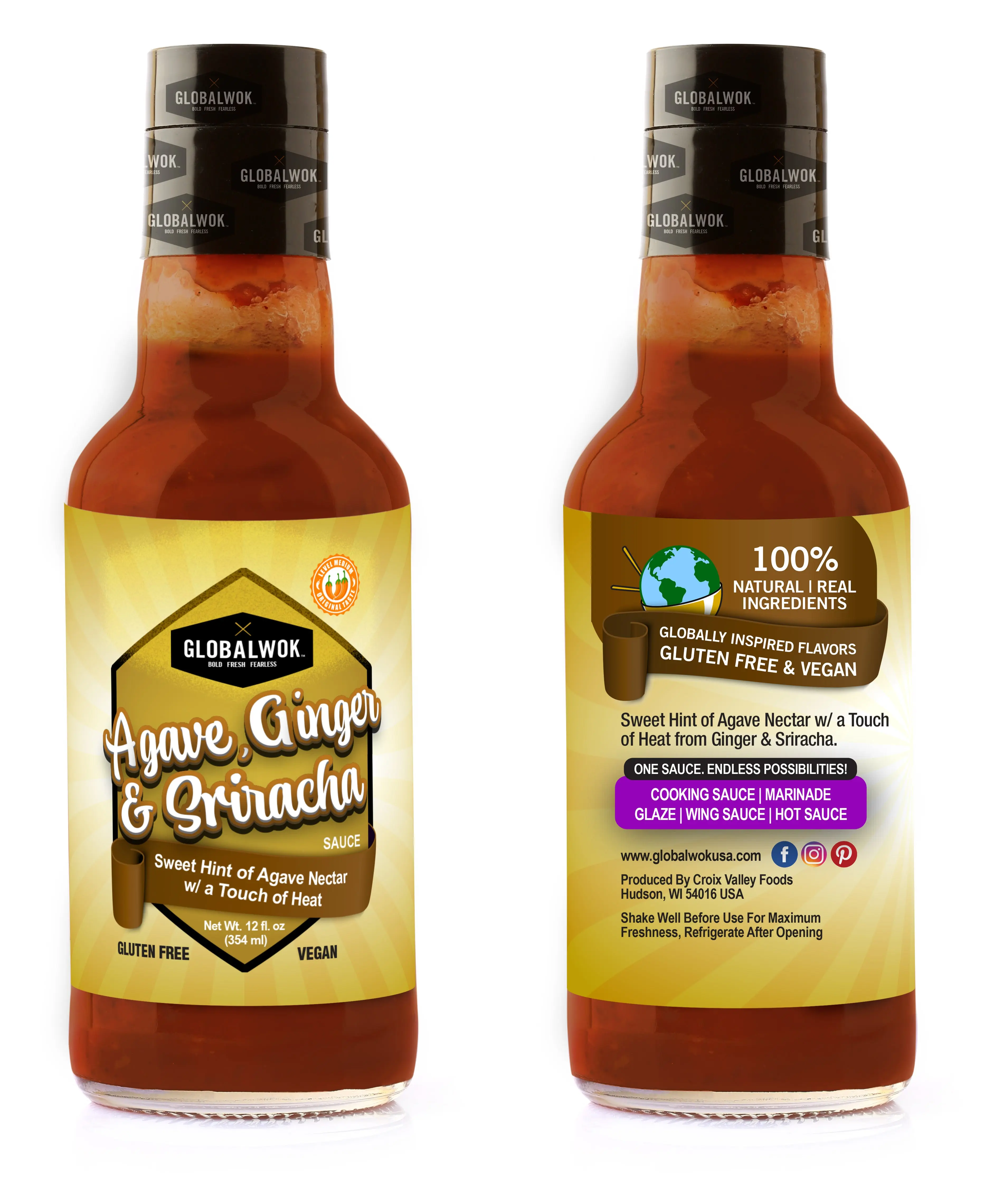 Agave Ginger Sriracha Hot Sauce – Sweet Heat Wing Sauce