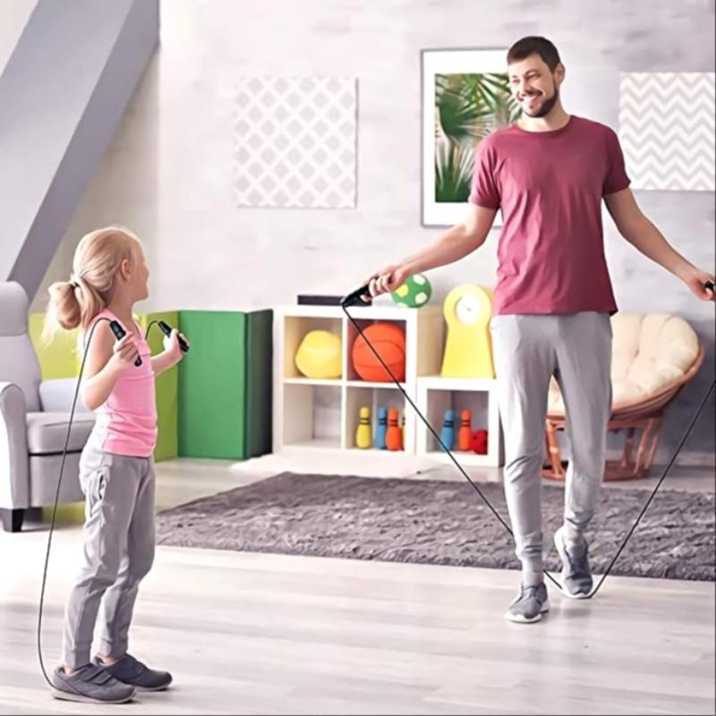 Adjustable Durable Skipping Rope Ball Bearing Lightweight for Adults Kids Home Office Fitness