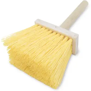 Plastic Bristle Stucco Dash Brush, 5-1/2 Inch Bristles, 8 Inch Hardwood Handle, Easily Create Texture on Stucco, Made in The USA, 6556