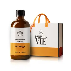 Paris La Vie 24K Magic Essence Hotel Scents 6.08 oz 180 ml Fragrance Oil for Home Luxury Gift Safe Eco-Friendly Non-Toxic Hypoallergenic