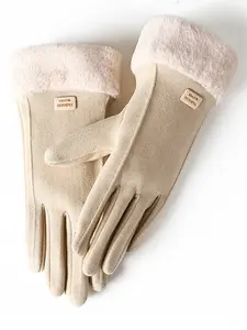 Women's Touchscreen Gloves, Waterproof, Soft & Warm Wool Lined, Winter Outdoor Gloves, Perfect for Halloween