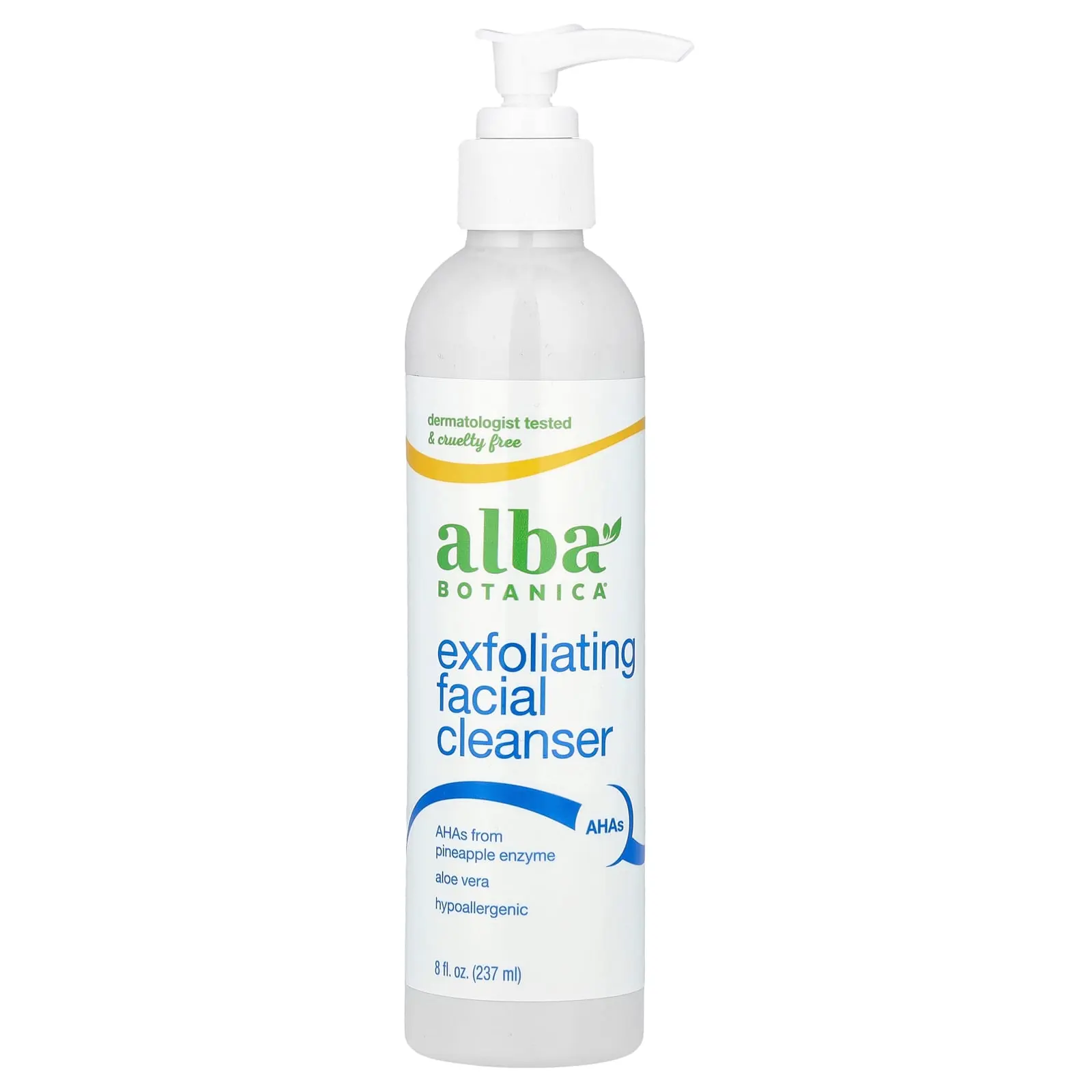 Alba Botanica Exfoliating Facial Cleanser, 8 fl oz (237 ml)