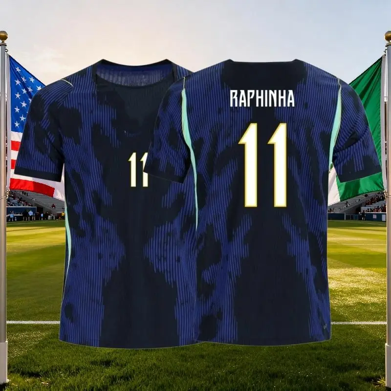 2526 Brazil National Team Raphinha #11 Short-Sleeve Soccer Jersey
